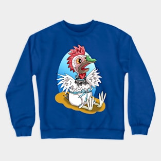 Suzie the Chicken Finds a Slug Crewneck Sweatshirt